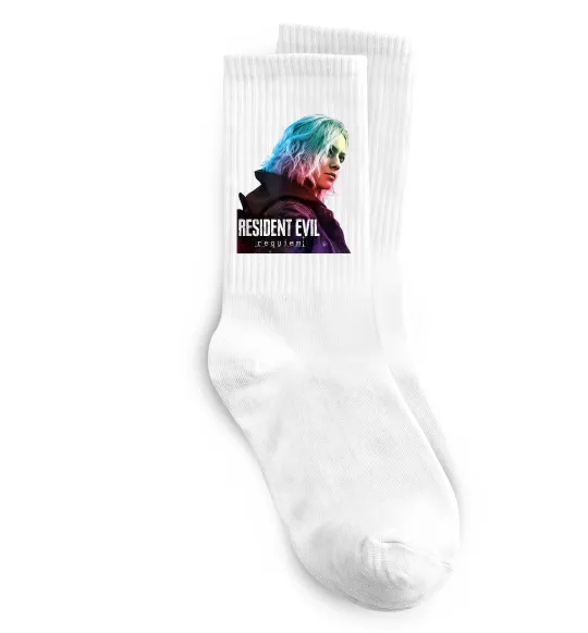 Носки Resident Evil Grace Белый фото