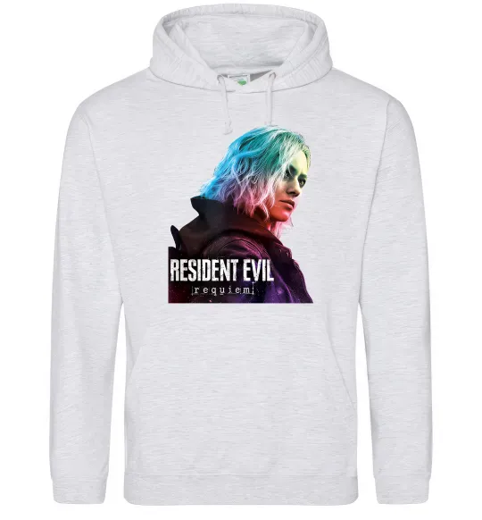 Женская толстовка (худи) Resident Evil Grace Серый меланж фото