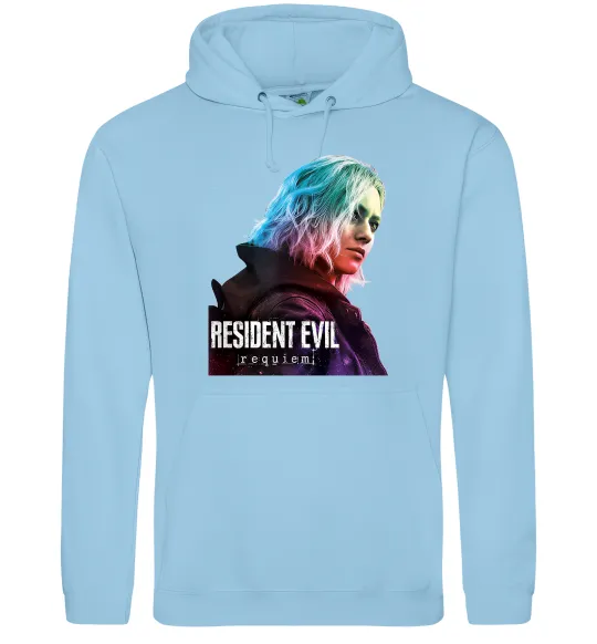 Женская толстовка (худи) Resident Evil Grace Голубой фото