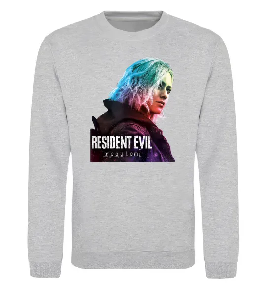 Свитшот Resident Evil Grace Серый меланж фото
