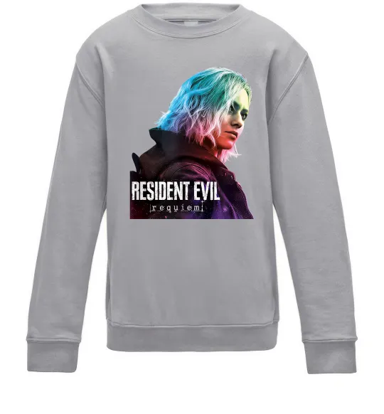 Дитячий світшот Resident Evil Grace Сірий меланж фото