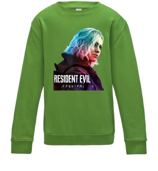 Дитячий світшот Resident Evil Grace Лаймовий фото