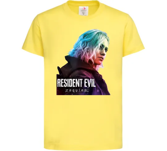 Детская футболка Resident Evil Grace Лимонный фото