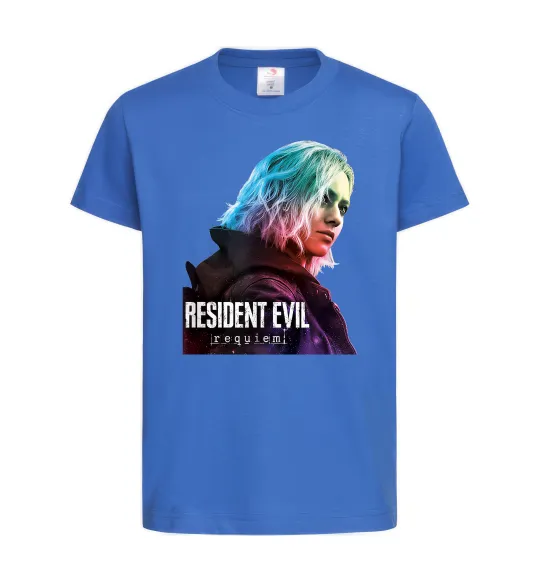 Детская футболка Resident Evil Grace Ярко-синий фото