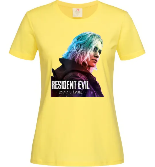 Женская футболка Resident Evil Grace Лимонный фото