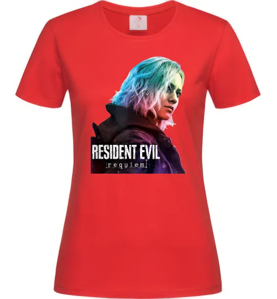 Женская футболка Resident Evil Grace Красный фото
