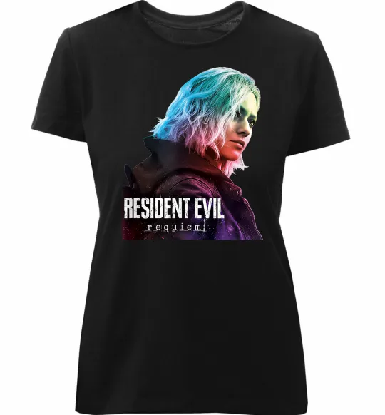 Жіноча преміум футболка Resident Evil Grace Чорний фото
