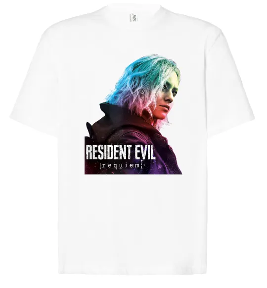 Футболка Оверсайз Resident Evil Grace Білий фото