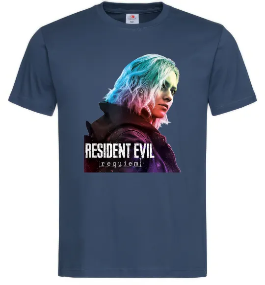 Чоловіча футболка Resident Evil Grace Темно-синій фото