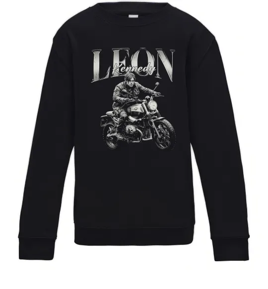 Дитячий світшот Resident Evil Leon Kennedy Чорний фото