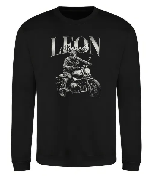 Світшот Resident Evil Leon Kennedy Чорний фото