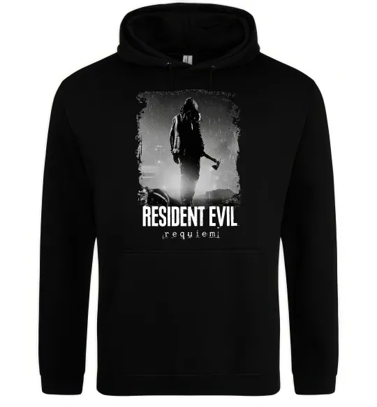 Чоловіча толстовка (худі) Оселя зла Леон Кеннеді Чорний фото