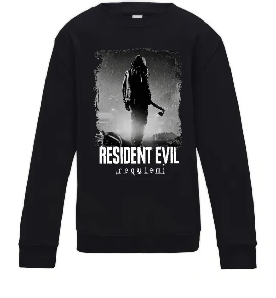 Детский Свитшот Оселя зла Леон Кеннеді Черный фото