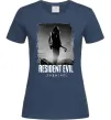 Женская футболка Оселя зла Леон Кеннеді Темно-синий фото