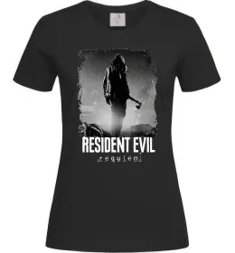 Женская футболка Оселя зла Леон Кеннеді Черный фото