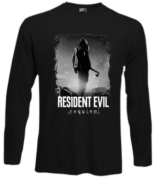 Лонгслів Оселя зла Леон Кеннеді Чорний фото