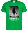 Чоловіча футболка Оселя зла Леон Кеннеді Зелений фото