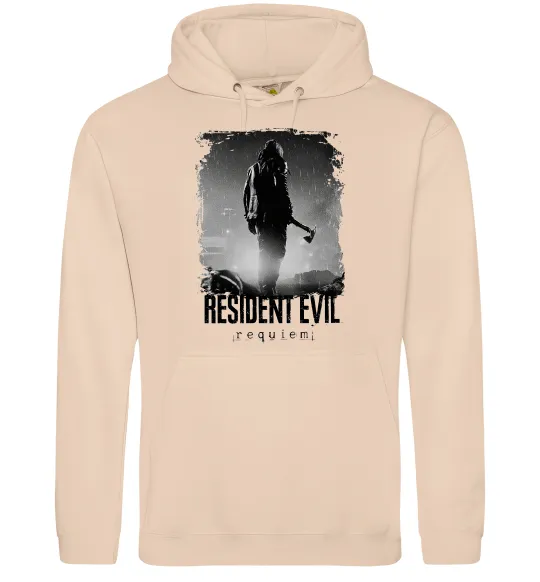 Жіноча толстовка (худі) Оселя зла Леон Кеннеді Пісочний фото