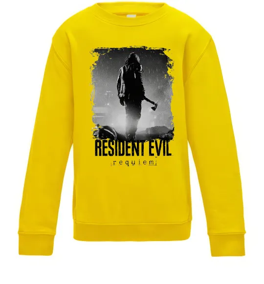 Детский Свитшот Оселя зла Леон Кеннеді Солнечно желтый фото