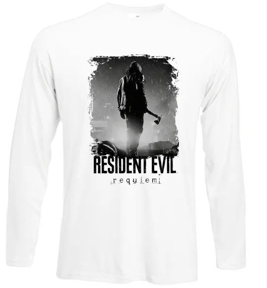 Лонгслів Оселя зла Леон Кеннеді Білий фото