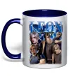 Чашка с цветной ручкой Leon Kennedy Resident Evil Глубокий темно-синий фото