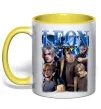 Чашка с цветной ручкой Leon Kennedy Resident Evil Лимонный фото