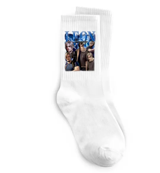 Носки Leon Kennedy Resident Evil Белый фото