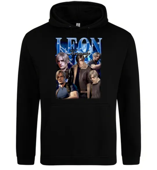 Женская толстовка (худи) Leon Kennedy Resident Evil Черный фото