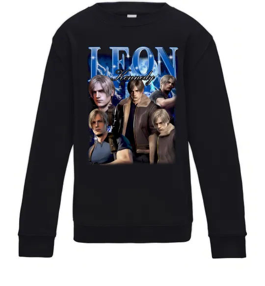 Дитячий світшот Leon Kennedy Resident Evil Чорний фото
