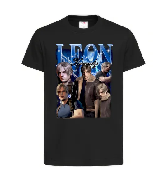 Детская футболка Leon Kennedy Resident Evil Черный фото