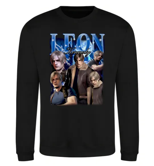 Свитшот Leon Kennedy Resident Evil Черный фото