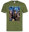 Чоловіча футболка Leon Kennedy Resident Evil Оливковий фото