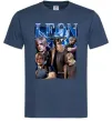 Чоловіча футболка Leon Kennedy Resident Evil Темно-синій фото