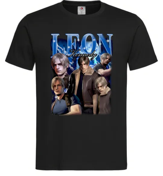 Чоловіча футболка Leon Kennedy Resident Evil Чорний фото