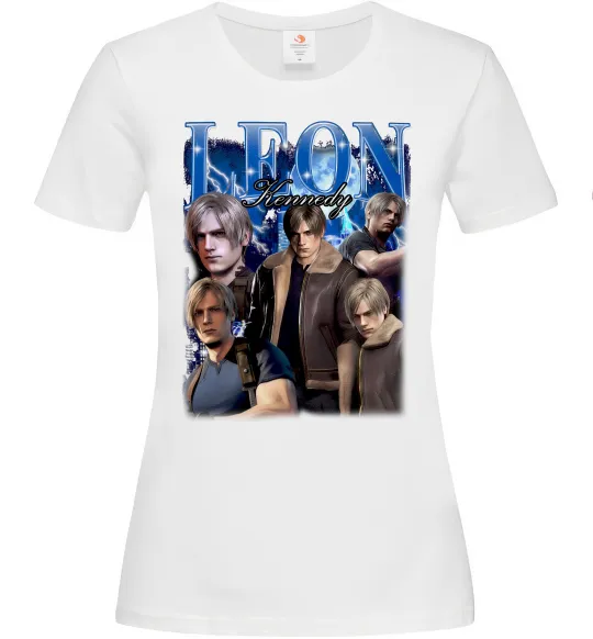 Женская футболка Leon Kennedy Resident Evil Белый фото