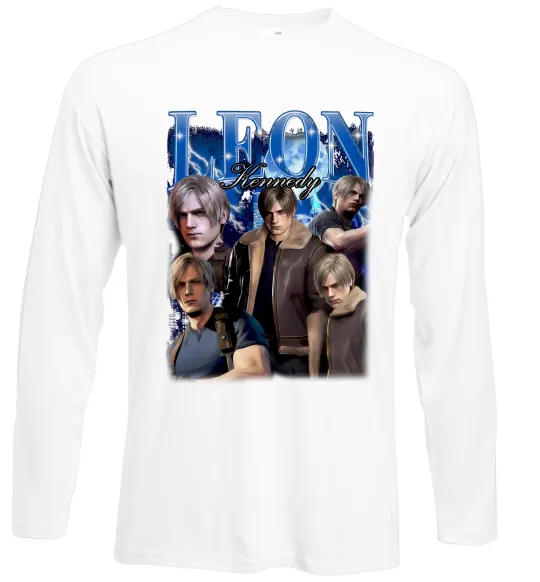 Лонгслів Leon Kennedy Resident Evil Білий фото