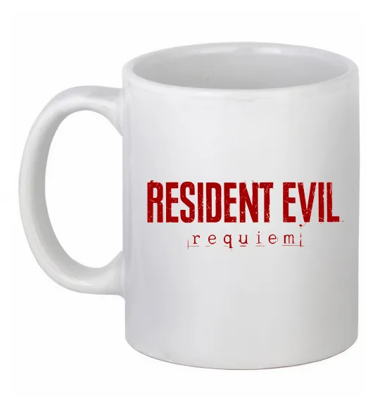 Чашка керамическая Resident Evil logo Белый фото