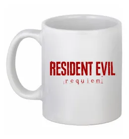 Чашка керамическая Resident Evil logo Белый фото