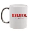 Чашка с цветной ручкой Resident Evil logo Серебро фото