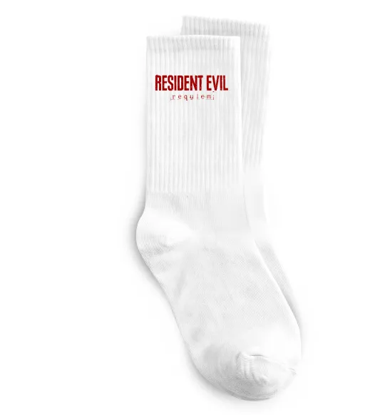 Носки Resident Evil logo Белый фото