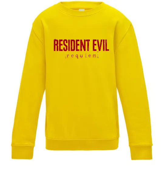 Дитячий світшот Resident Evil logo Сонячно жовтий фото