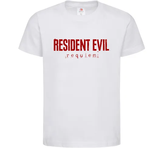 Детская футболка Resident Evil logo Белый фото