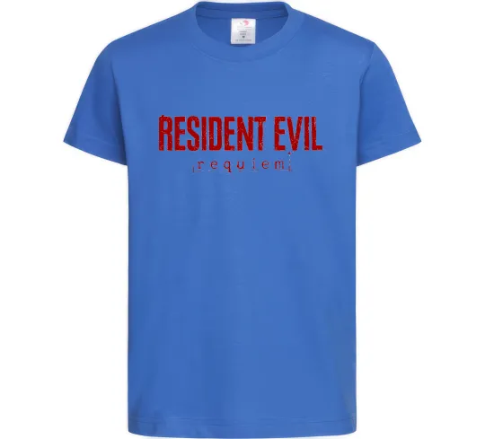 Детская футболка Resident Evil logo Ярко-синий фото