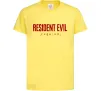 Детская футболка Resident Evil logo Лимонный фото