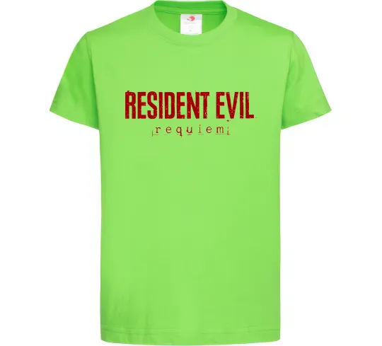 Детская футболка Resident Evil logo Лаймовый фото