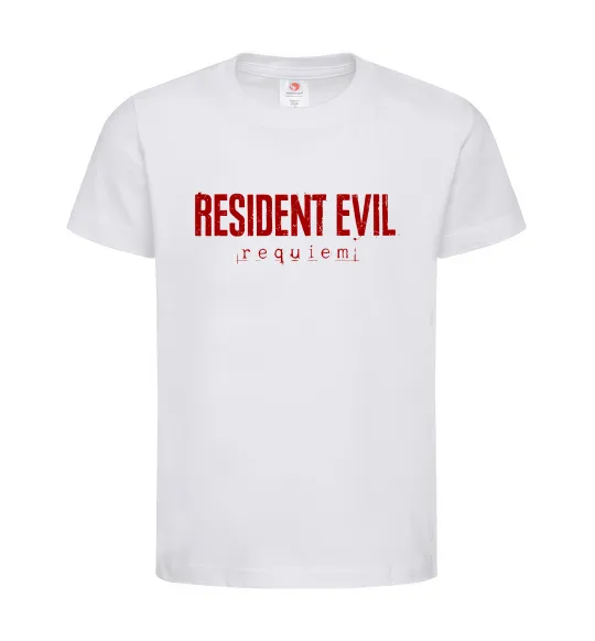 Детская футболка Resident Evil logo Белый фото