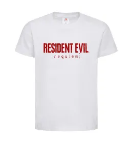 Детская футболка Resident Evil logo Белый фото