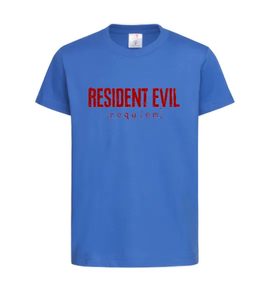 Детская футболка Resident Evil logo Ярко-синий фото