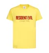 Детская футболка Resident Evil logo Лимонный фото