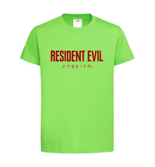 Детская футболка Resident Evil logo Лаймовый фото